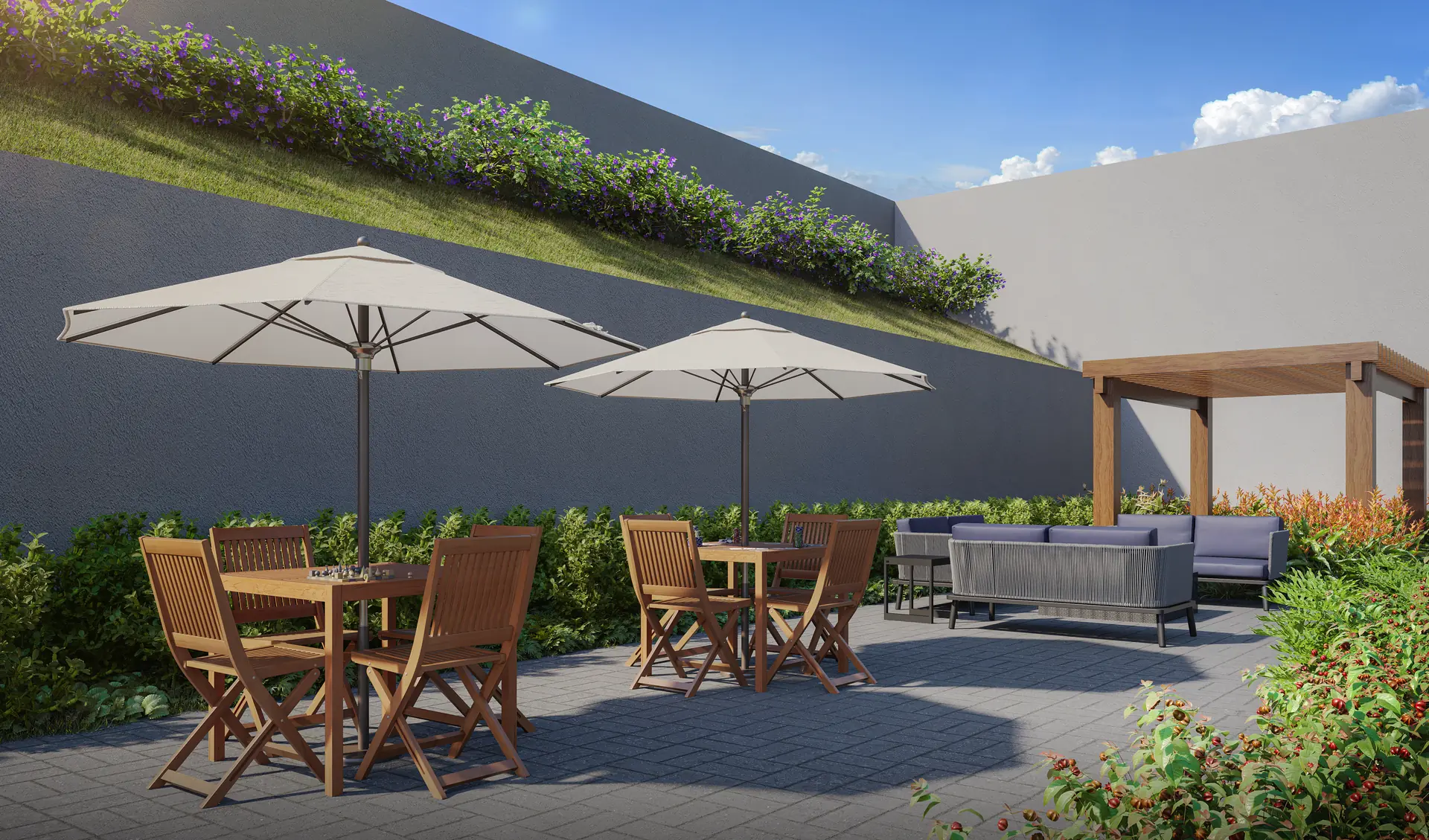 Park Econ Guarulhos Lounge Externo Lançamento: Apartamento em Guarulhos com 2 Dormitórios e Lazer Completo – Park Guarulhos
